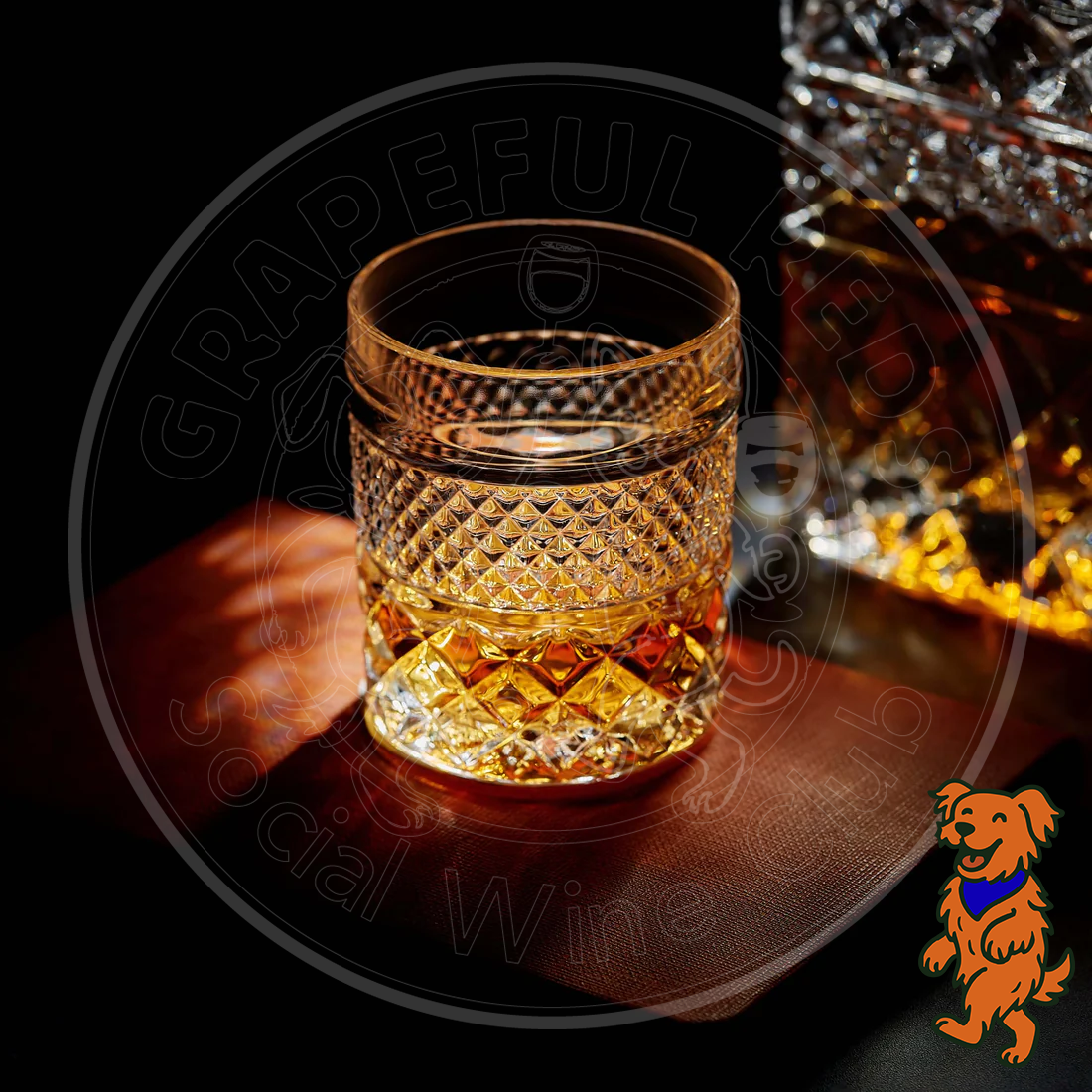 The Captain’s Collection: Crystal Whiskey Glasses (Set of 4)