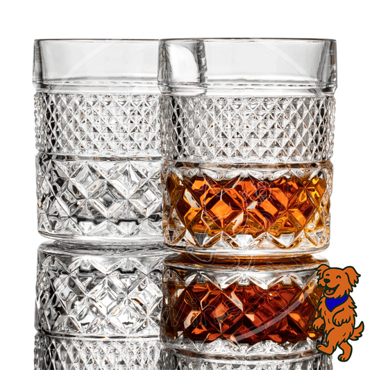The Captain’s Collection: Crystal Whiskey Glasses (Set of 4)