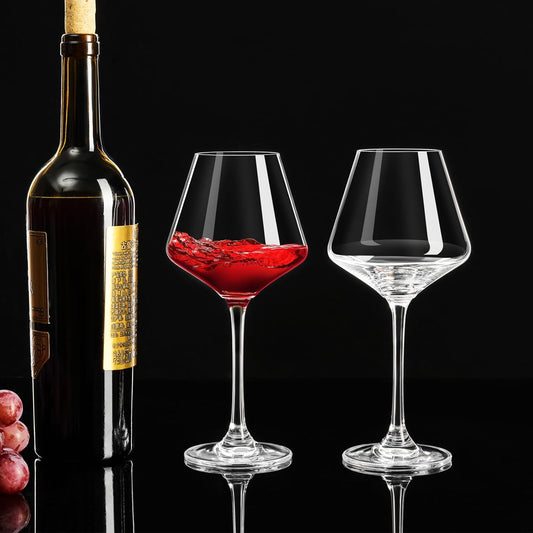Crystal Elegance – Hand-Blown Wine Glass Set (16oz, Set of 2)