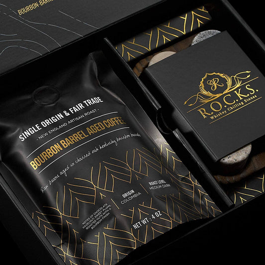 Bourbon Barrel Aged Gourmet Coffee Set